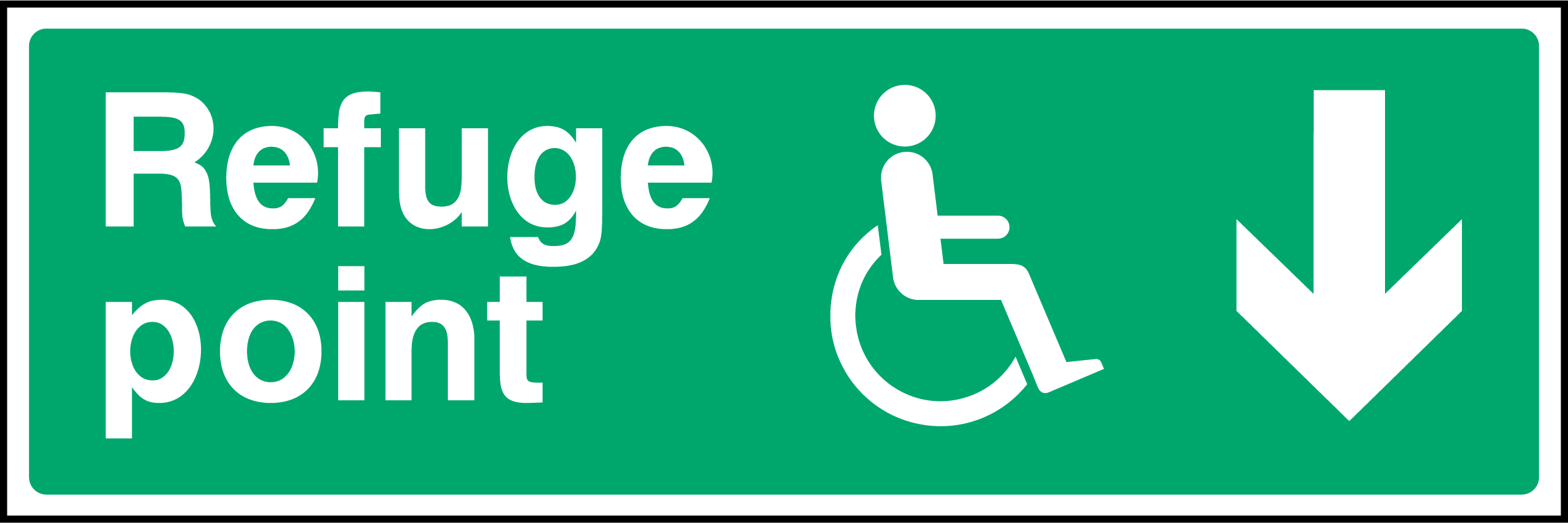 Refuge point (down arrow)