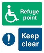 Refuge point, keep clear