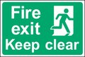 Fire exit keep clear