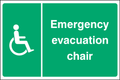 Emergency evacuation chair