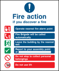Fire action, if you discover a fire (V1)
