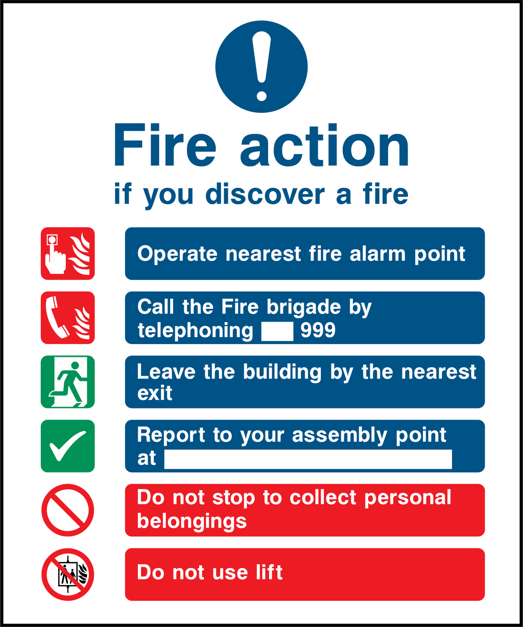 Fire action, if you discover a fire (V2)