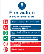 Fire action, if you discover a fire (V2)