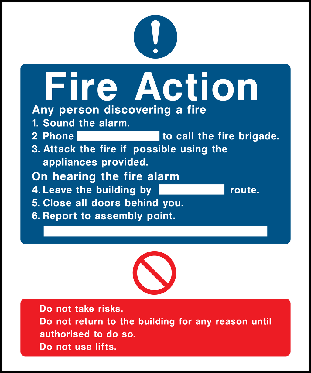 Fire action, any person discovering a fire
