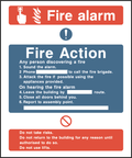 Fire alarm, fire action (V1)