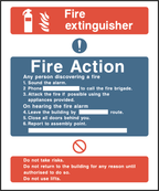 Fire extinguisher, fire action