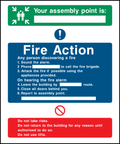 Your assembly point is _ , fire action