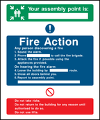 Your assembly point is _ , fire action