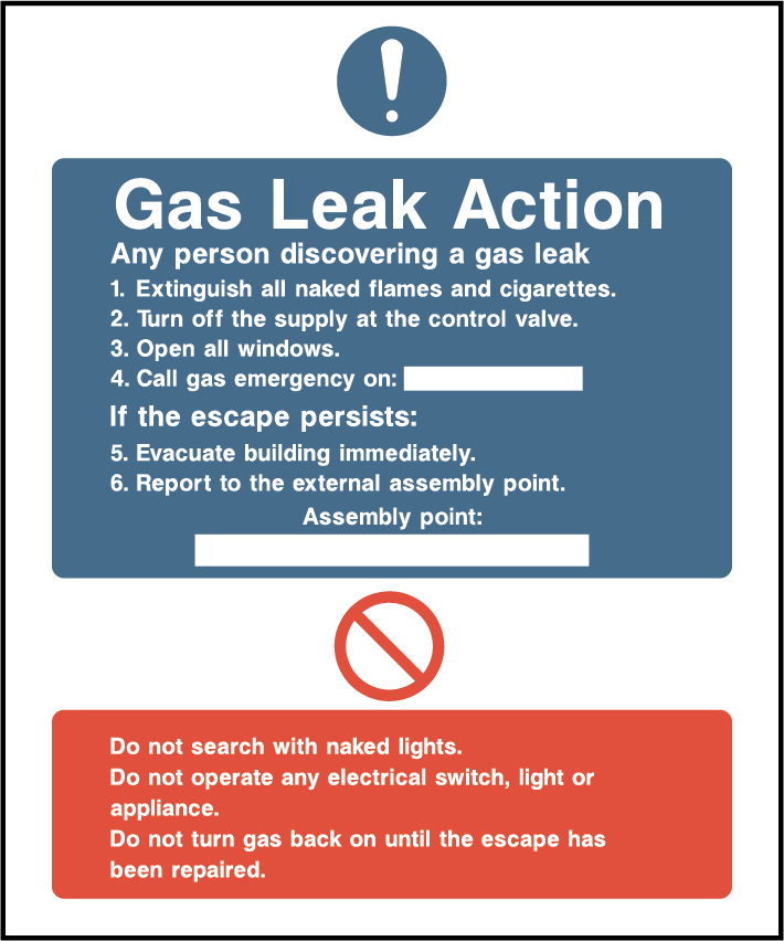 Gas leak action