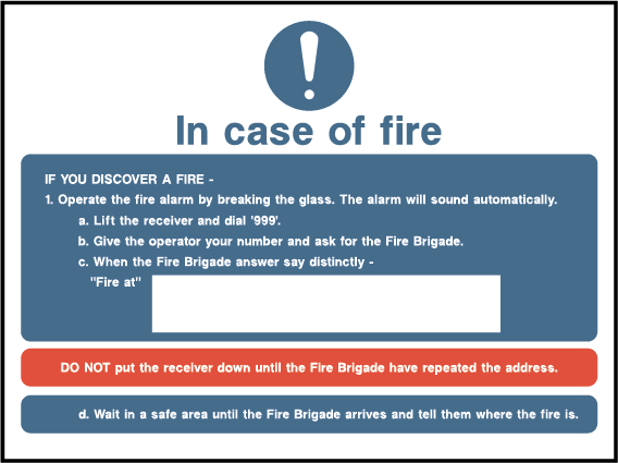 In case of fire