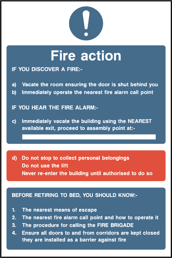 Fire action (V17)