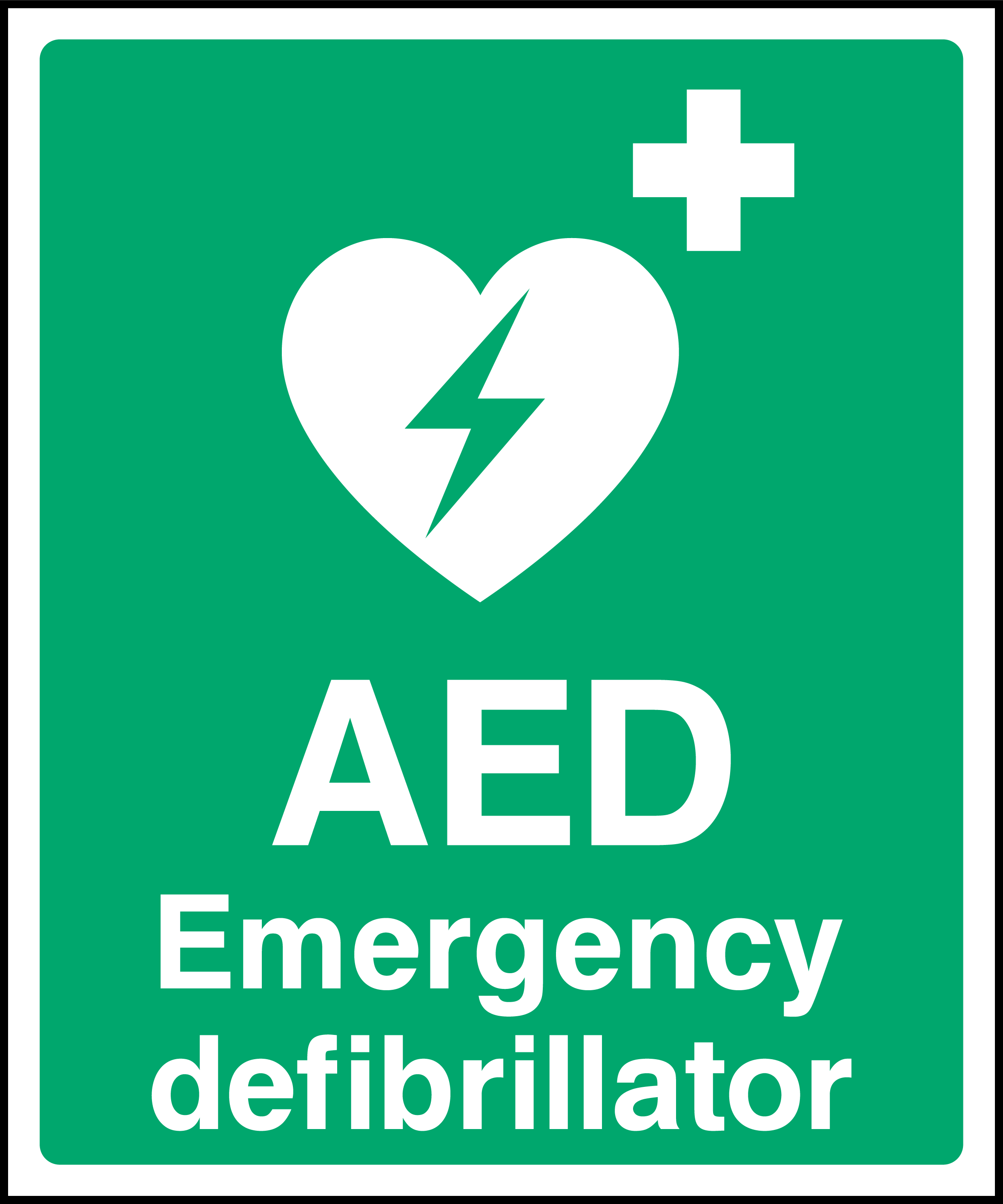 AED emergency defibrillator