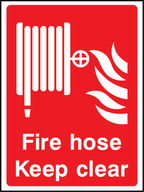 Fire hose keep clear