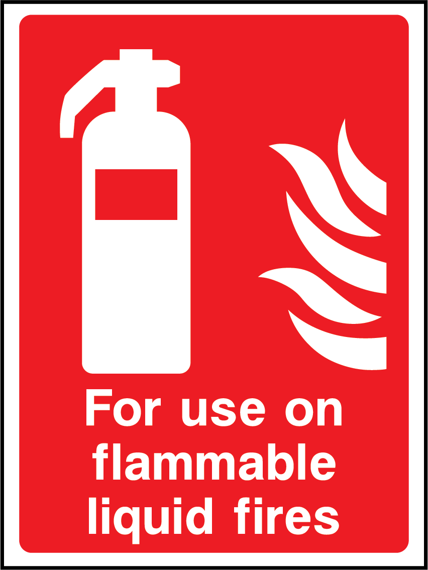 Extinguisher for flammable liquid