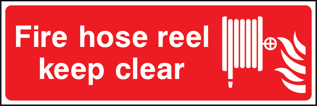 Fire hose reel keep clear
