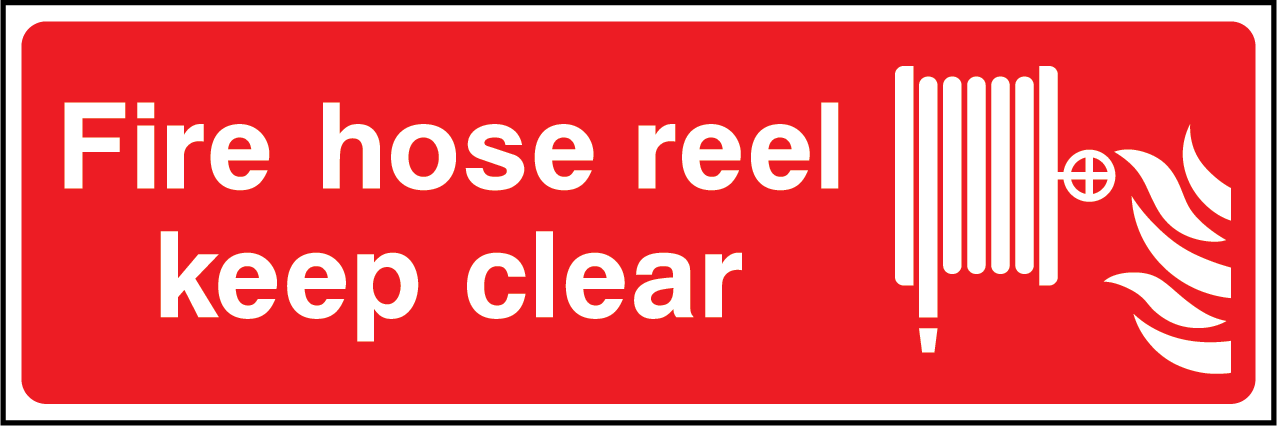 Fire hose reel keep clear