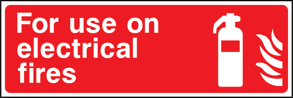 Fire extinguisher use on electrical fires