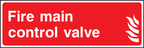 Fire main control valve