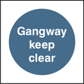 Gangway keep clear