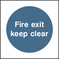 Fire exit keep clear