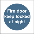 Fire door keep locked at night