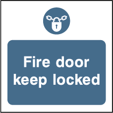 Fire door keep locked (V1)